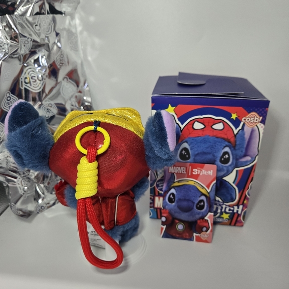 Marvel Stitch Iron Man Plush Keychain – With Box, Resealable Bag & Card - Picture 3 of 3